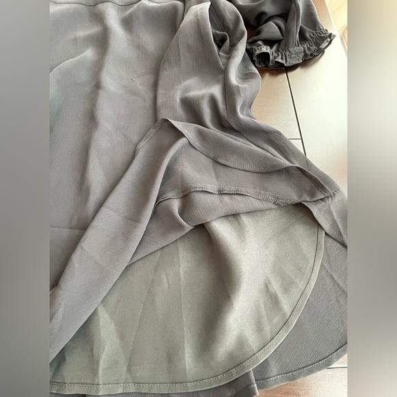 J. Crew Black Midi Dress with Puff Sleeves - Picture 6 of 8